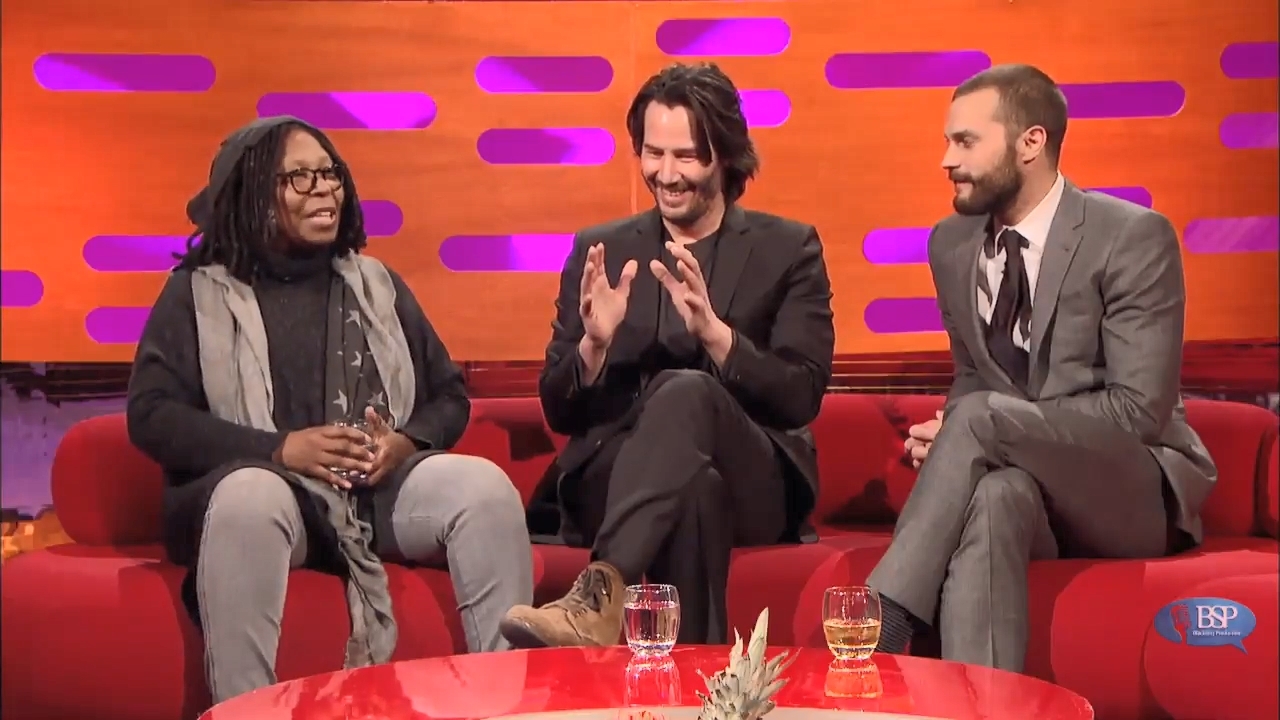 He can now! - My, Keanu Reeves, The Graham Norton Show, Longpost, Video, Smile