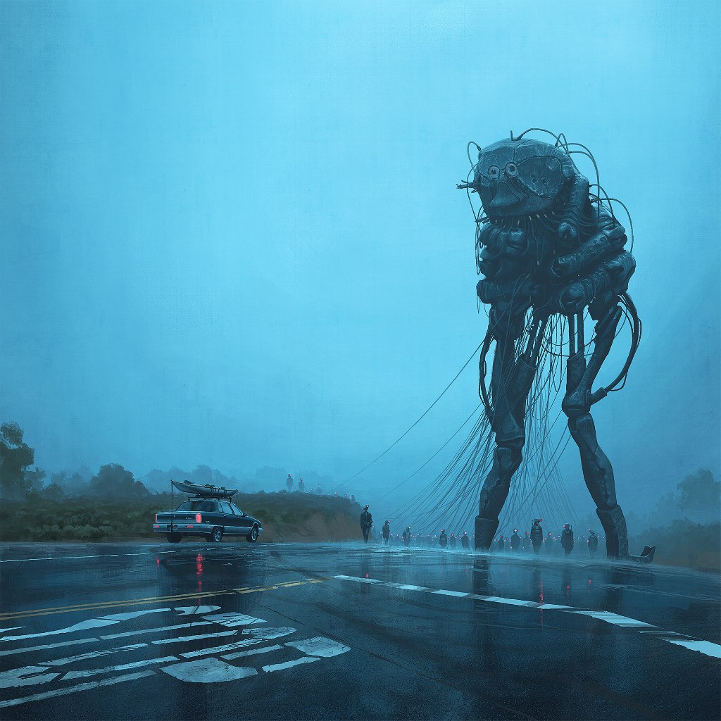 Fresh artwork by Swedish retro-futurist Simon Stalenhag. - Creation, , Simon stalenhag, Art, Digital drawing, Artist, Longpost