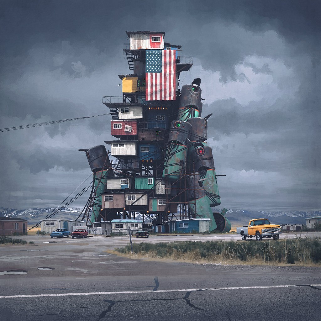 Fresh artwork by Swedish retro-futurist Simon Stalenhag. - Creation, , Simon stalenhag, Art, Digital drawing, Artist, Longpost