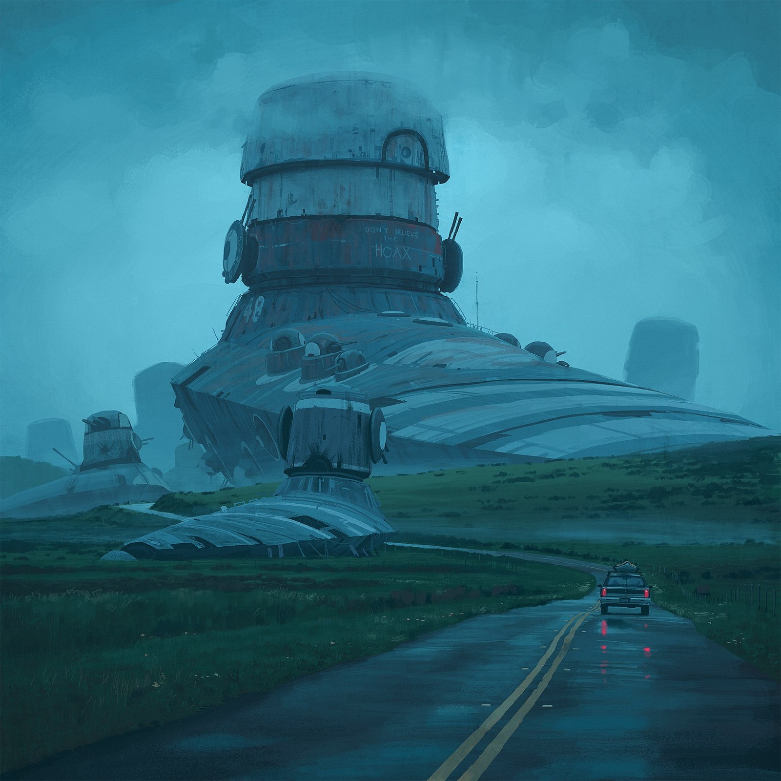 Fresh artwork by Swedish retro-futurist Simon Stalenhag. - Creation, , Simon stalenhag, Art, Digital drawing, Artist, Longpost