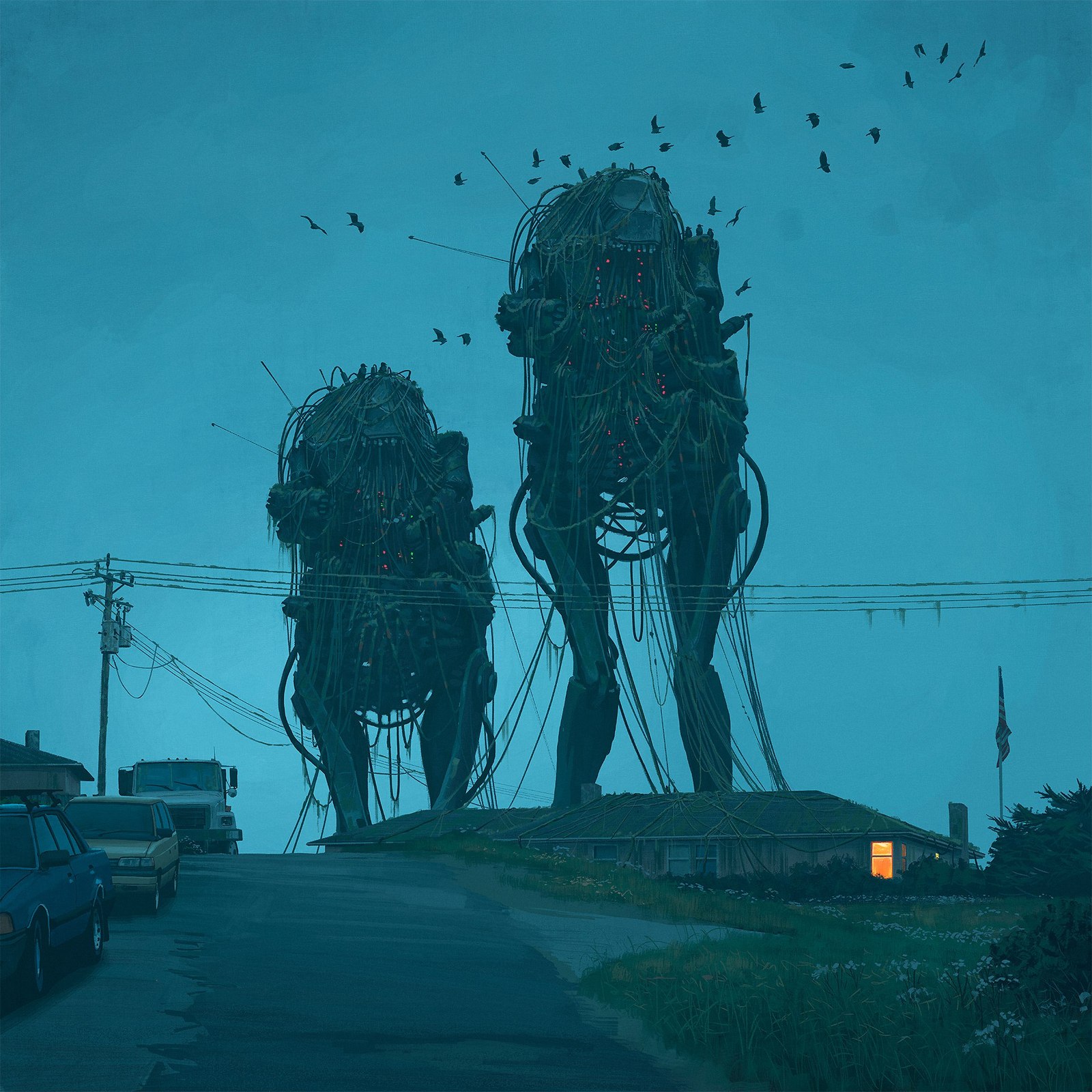 Fresh artwork by Swedish retro-futurist Simon Stalenhag. - Creation, , Simon stalenhag, Art, Digital drawing, Artist, Longpost