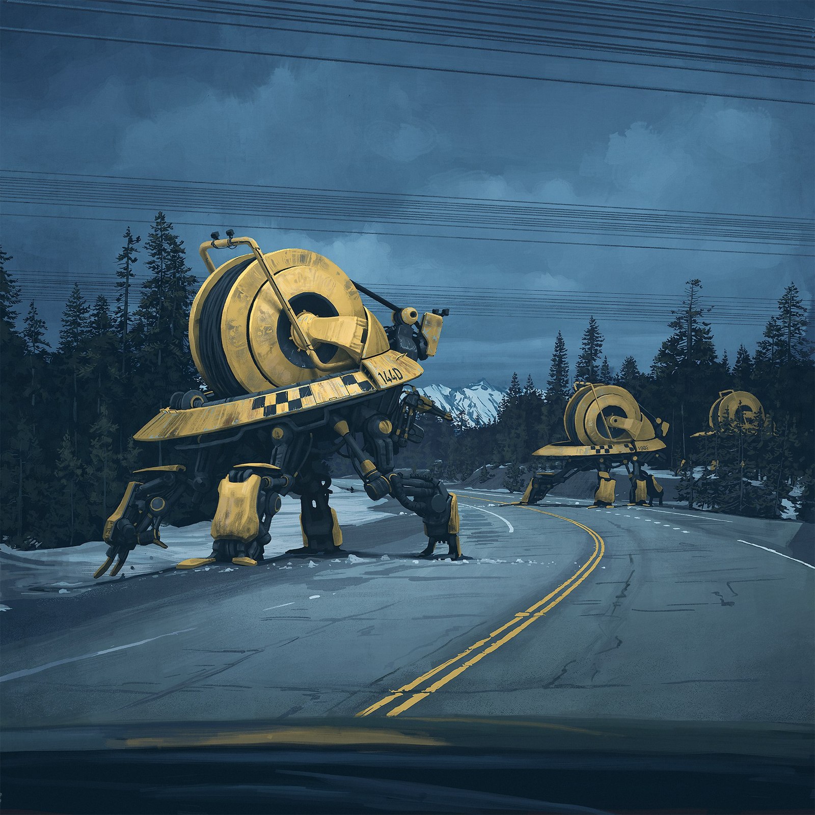 Fresh artwork by Swedish retro-futurist Simon Stalenhag. - Creation, , Simon stalenhag, Art, Digital drawing, Artist, Longpost