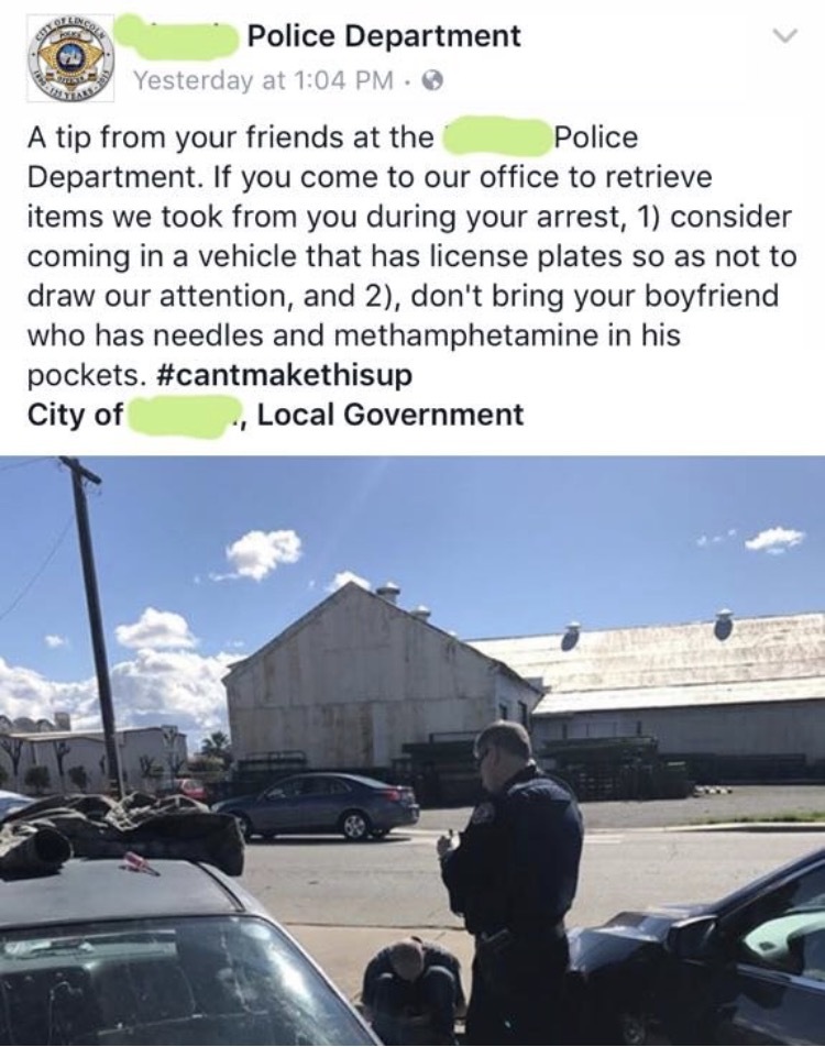 A couple of tips from the police - US police, Advice