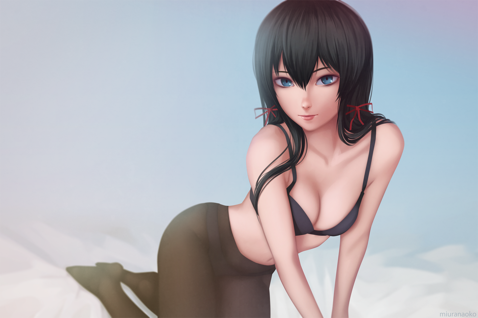 Anime Art - NSFW, Anime art, Anime, Oregairu, Yukino Yukinoshita, Tights