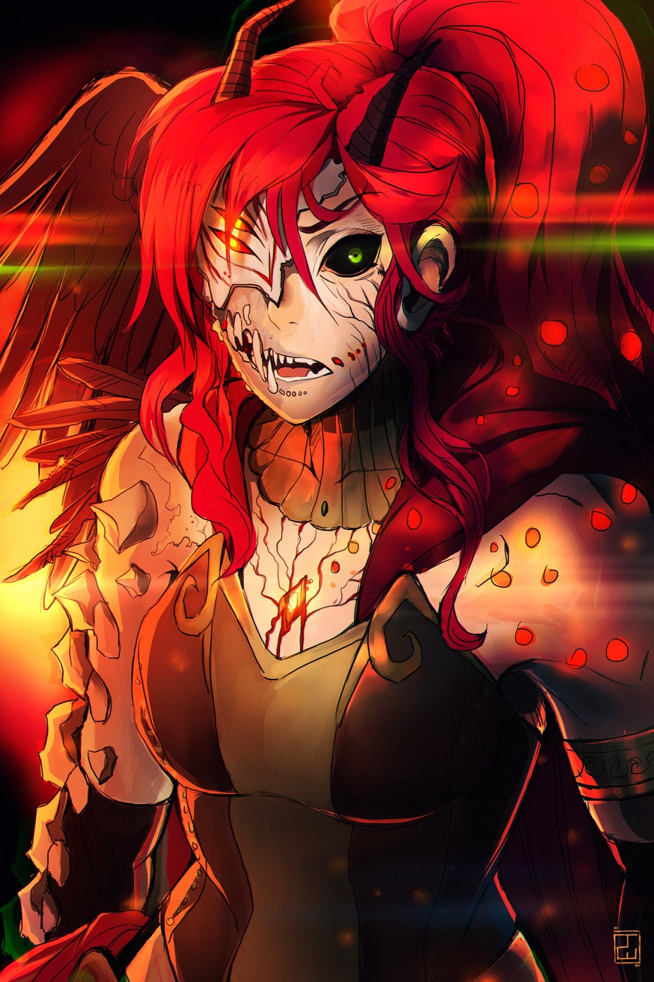 Pyrrha nikos - RWBY, Anime art, Pyrrha nikos, Anime, Not anime, Grimm