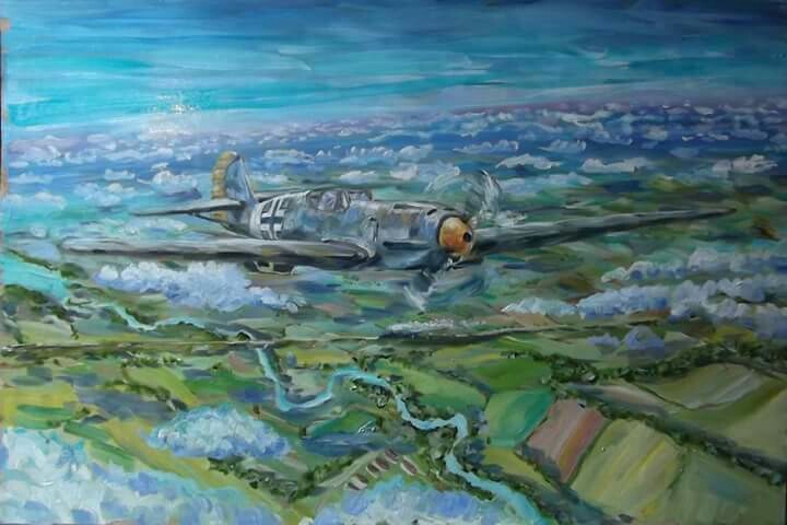 Messerschmitt Bf.109 - My, Airplane, Painting, Messerschmitt