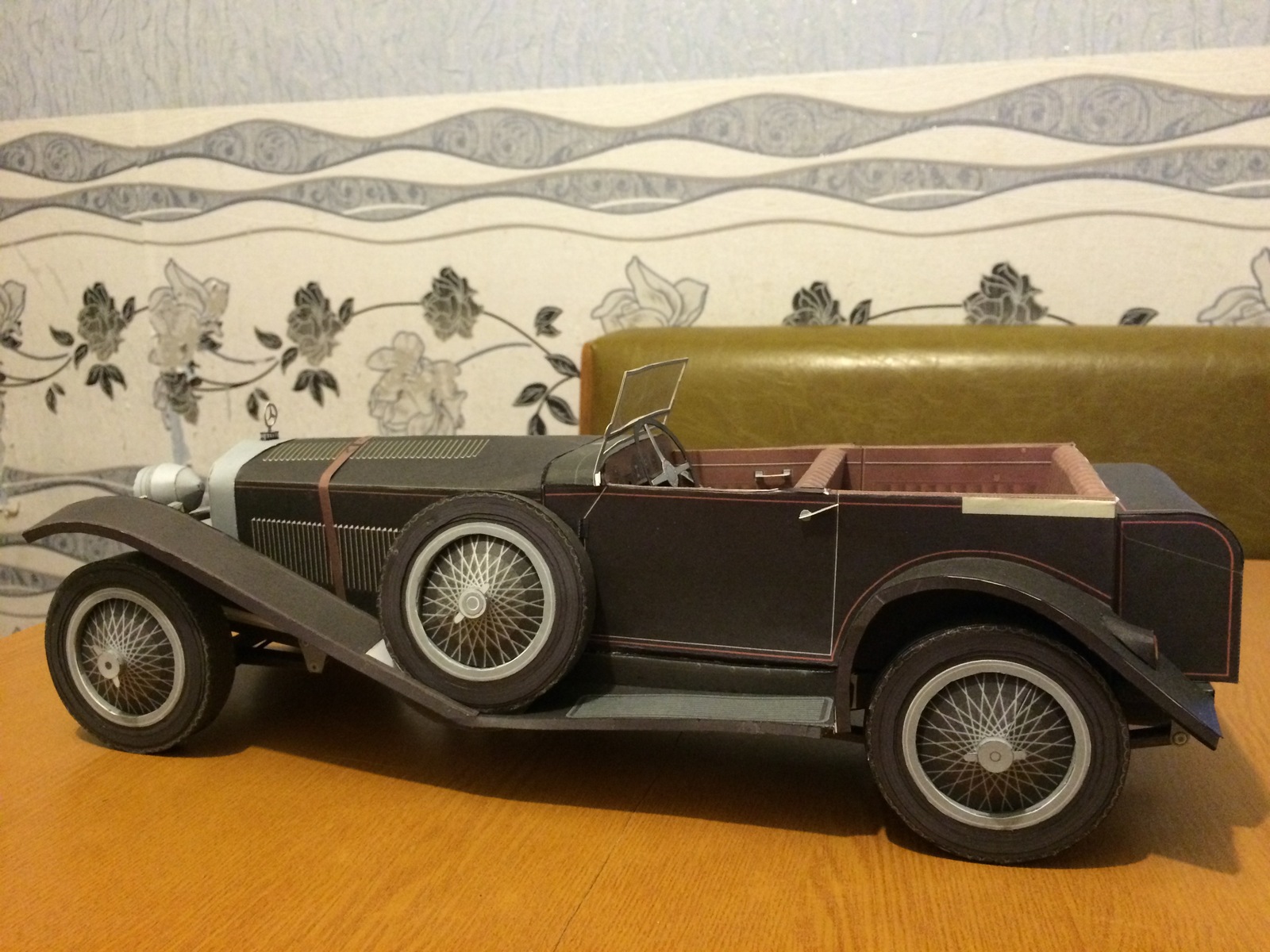 Mercedes s26 1927' - My, , Papercraft, Car modeling, Retro, , Longpost