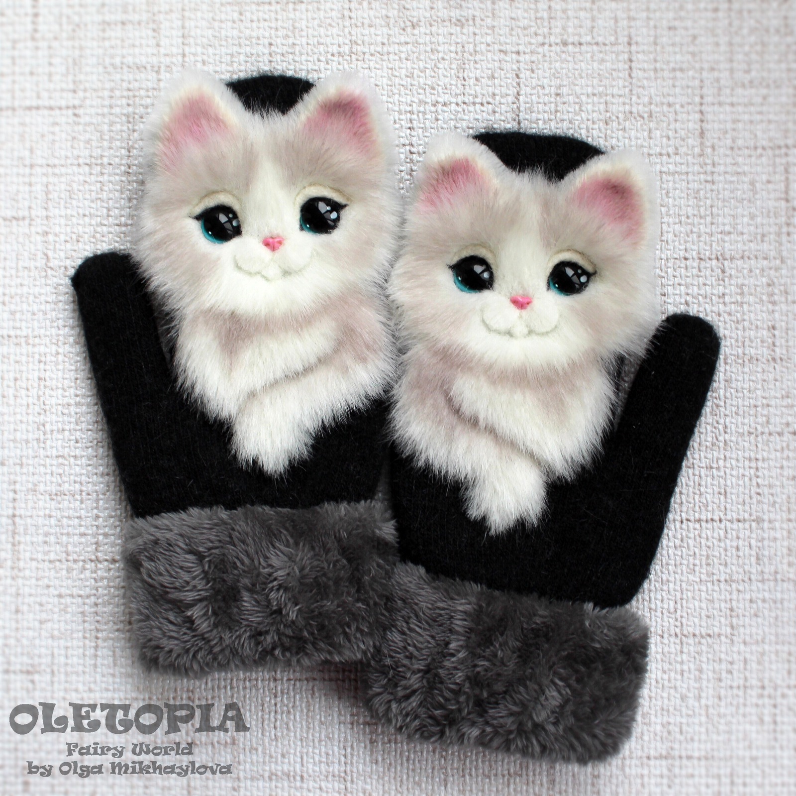 Soft Paws) - My, Mittens, cat, Husky, Samoyed, Owl, Fox, Needlework, Longpost