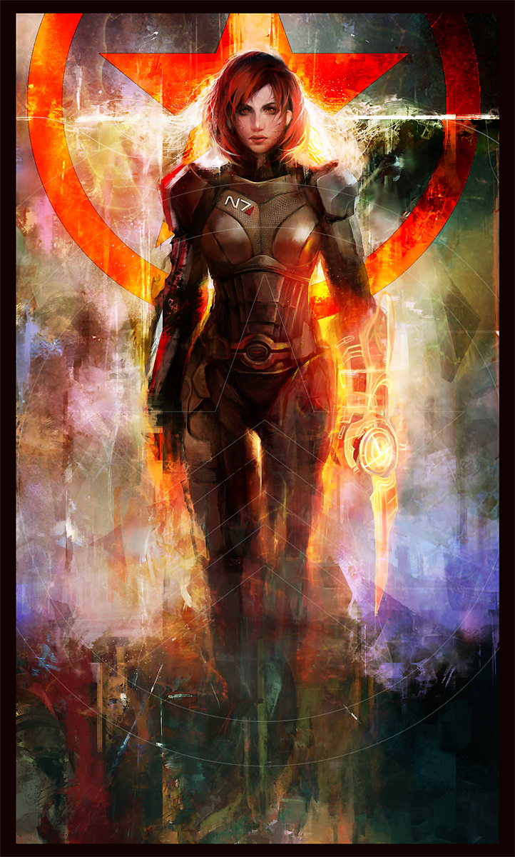 N7 Renegade - Art, Mass effect, Shepard, Femshep