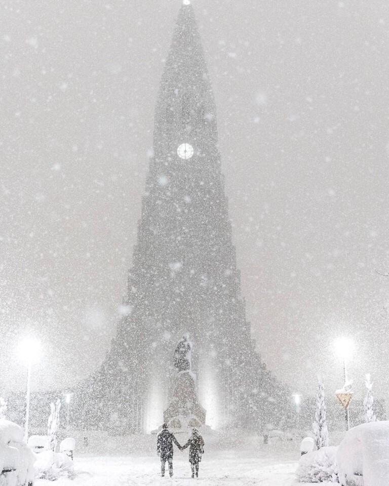 Iceland today (or yesterday) - Snow, Iceland, The photo