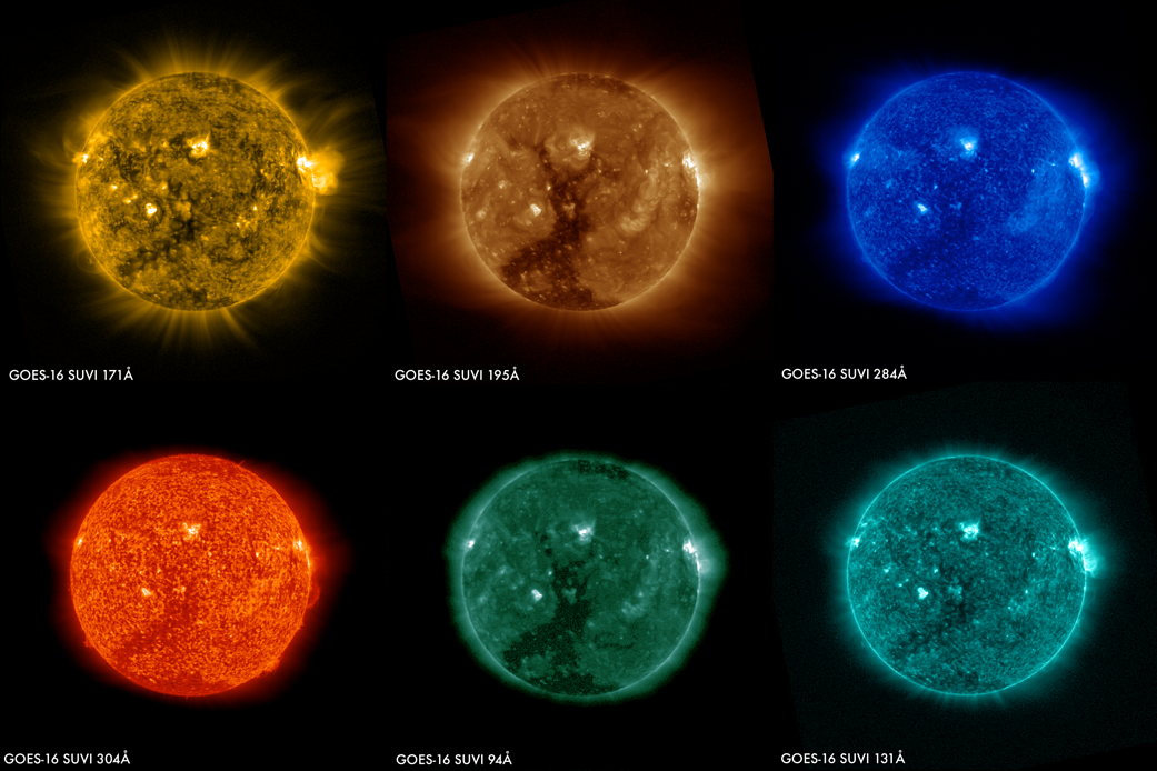 Magic of the Sun from the GOES-16 spacecraft - Goes-16, The sun, Space