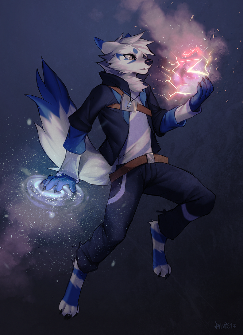 Wizard. - Furry, Anthro, Art, Falvie