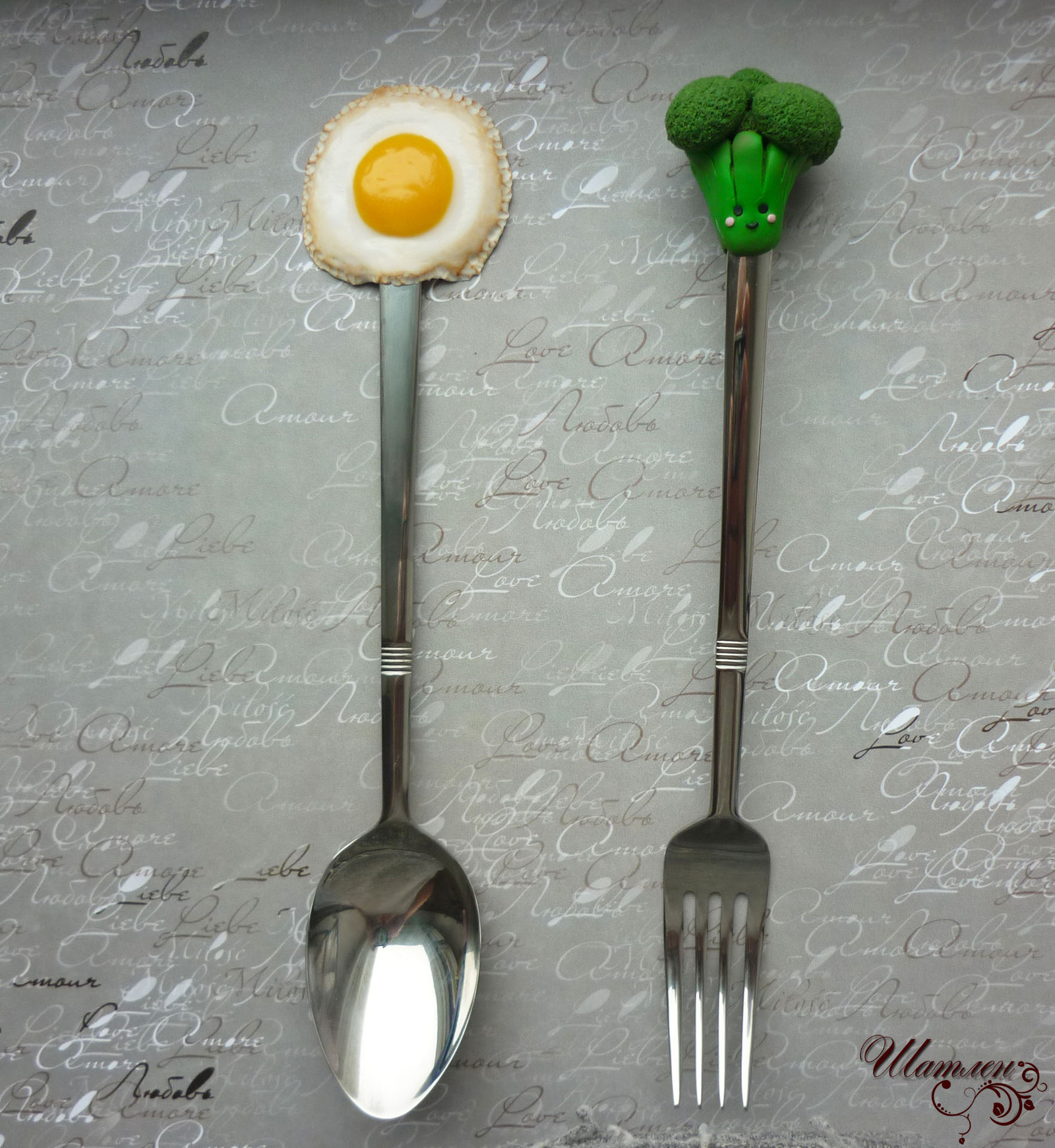 For breakfast) - My, , Polymer clay