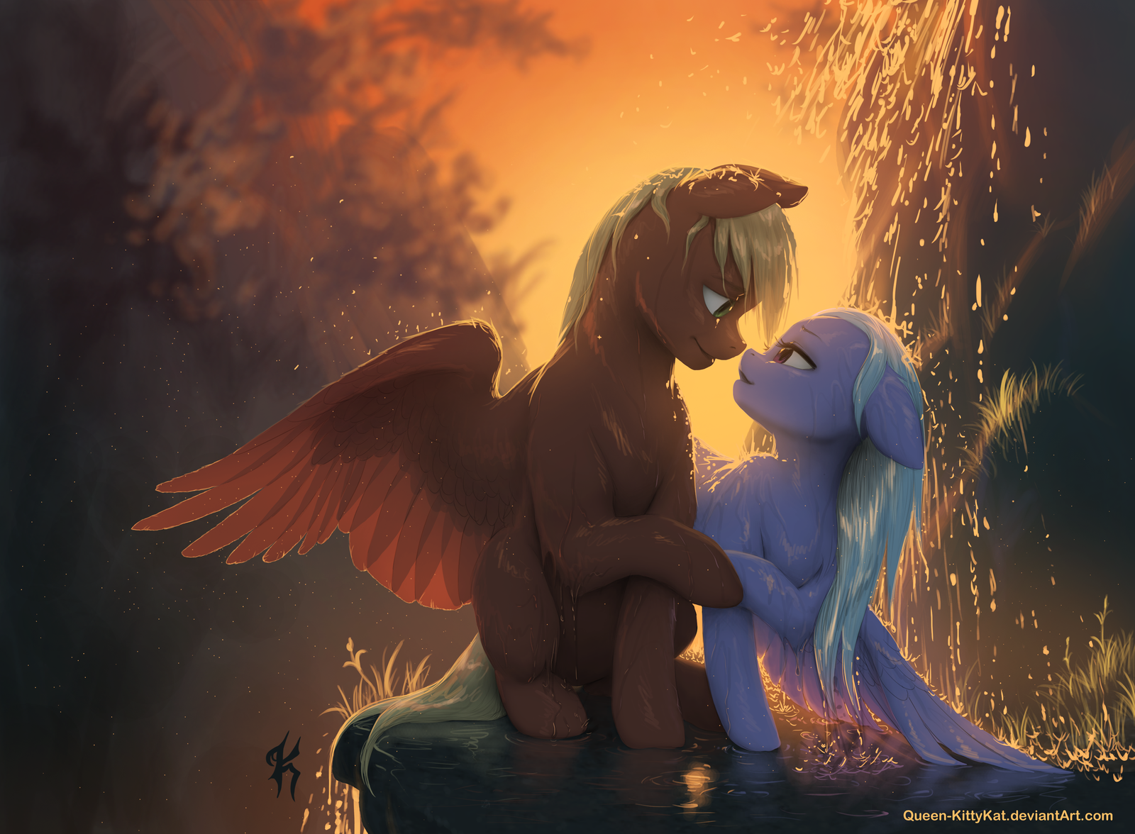 Kiss Me Honey - My little pony, Original character, Shipping, Katputze