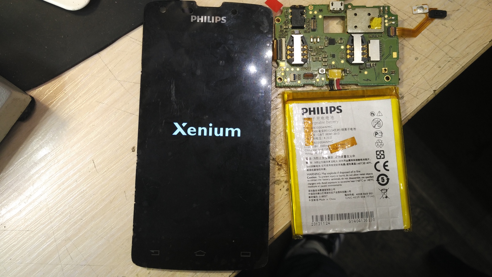 Philips Xenium display cable restoration (after sofa masters) - My, Repair of equipment, Philips, Plume, Telephone, Longpost