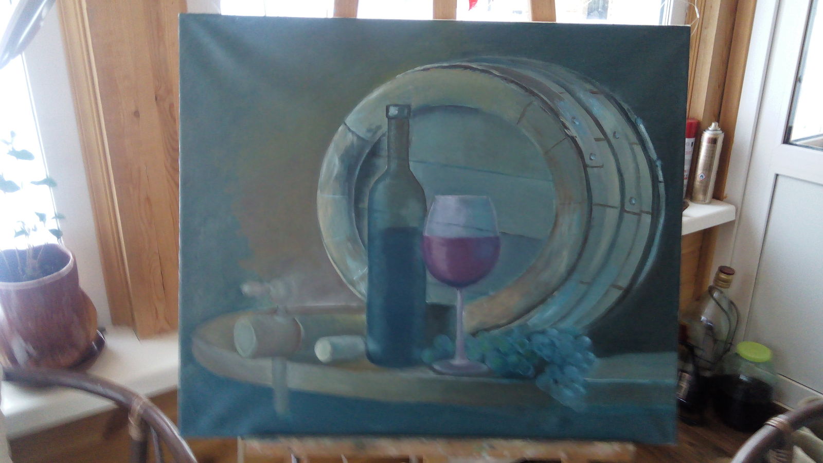 New beginning. Oil, canvas. Not dry pastel))) - My, Butter, Still life