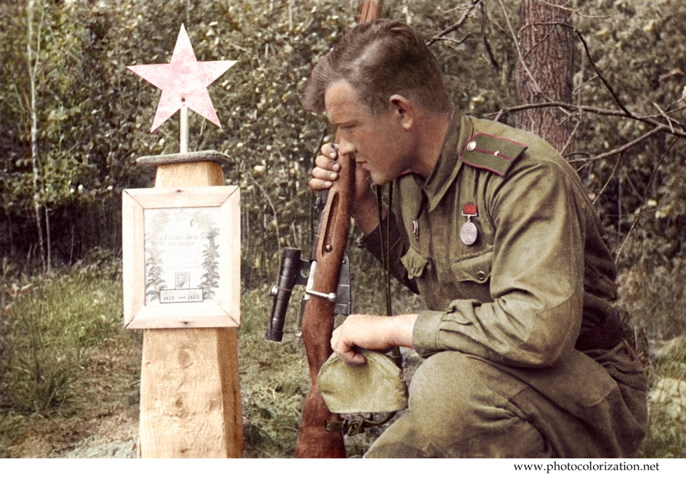 My coloration - My, Colorization, Snipers, The Great Patriotic War