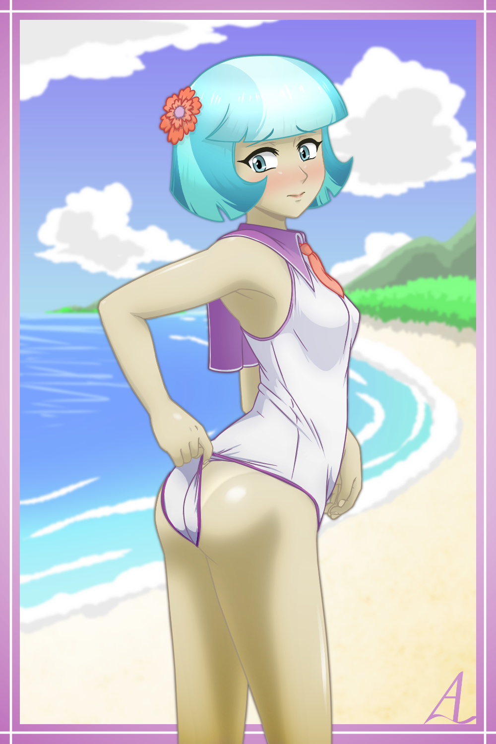 Coco Pommel Swimsuit - My little pony, Coco pommel, Humanization, MLP Edge