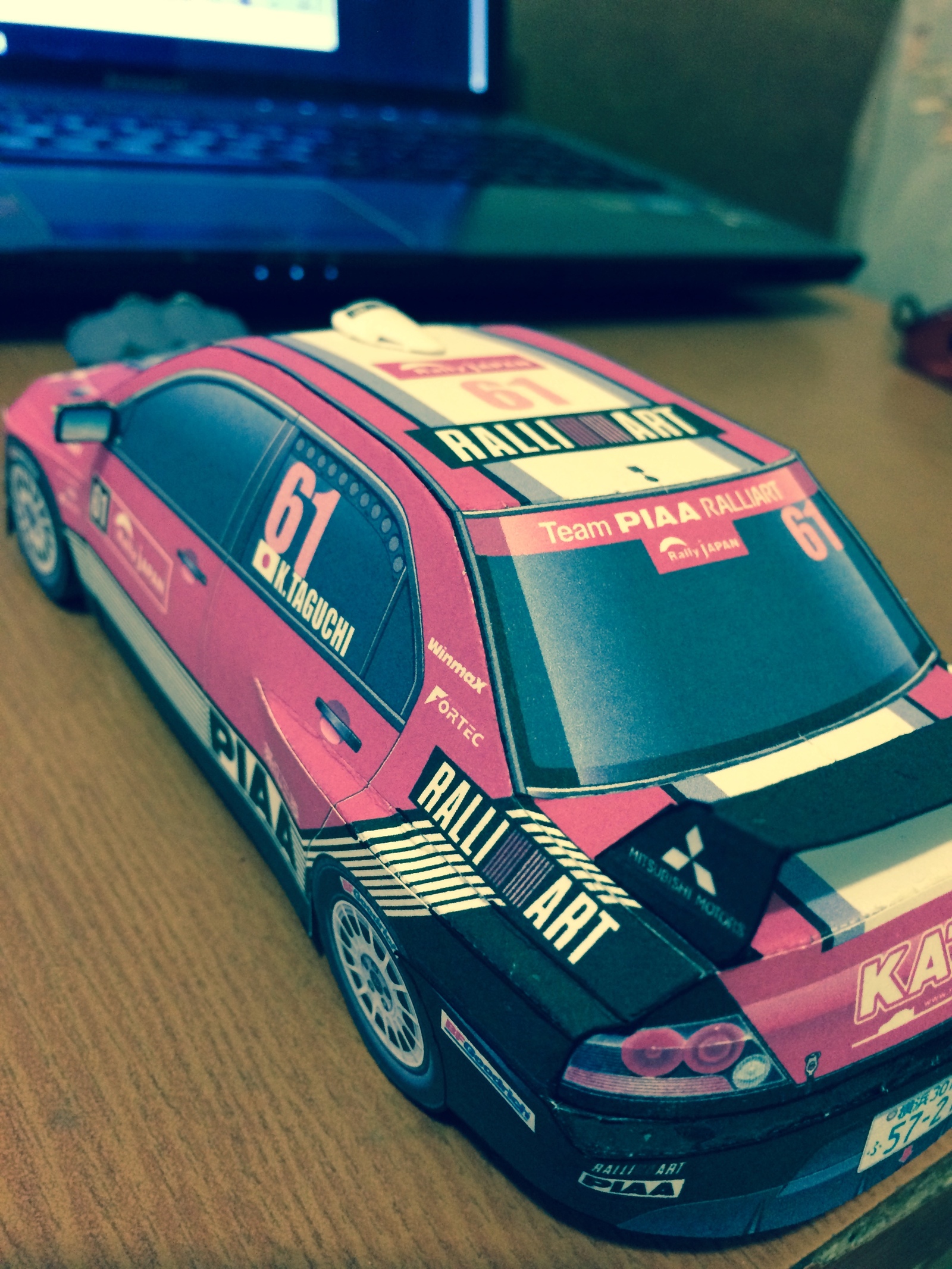 Mitsubishi Lancer Evolution IX - My, 1:24, Papercraft, Mitsubishi, Sport, Car modeling, Longpost, Mitsubishi lancer