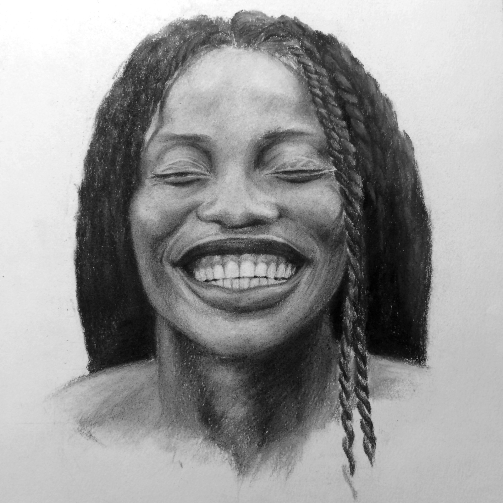 All people smile the same language - My, Drawing, Portrait, Art