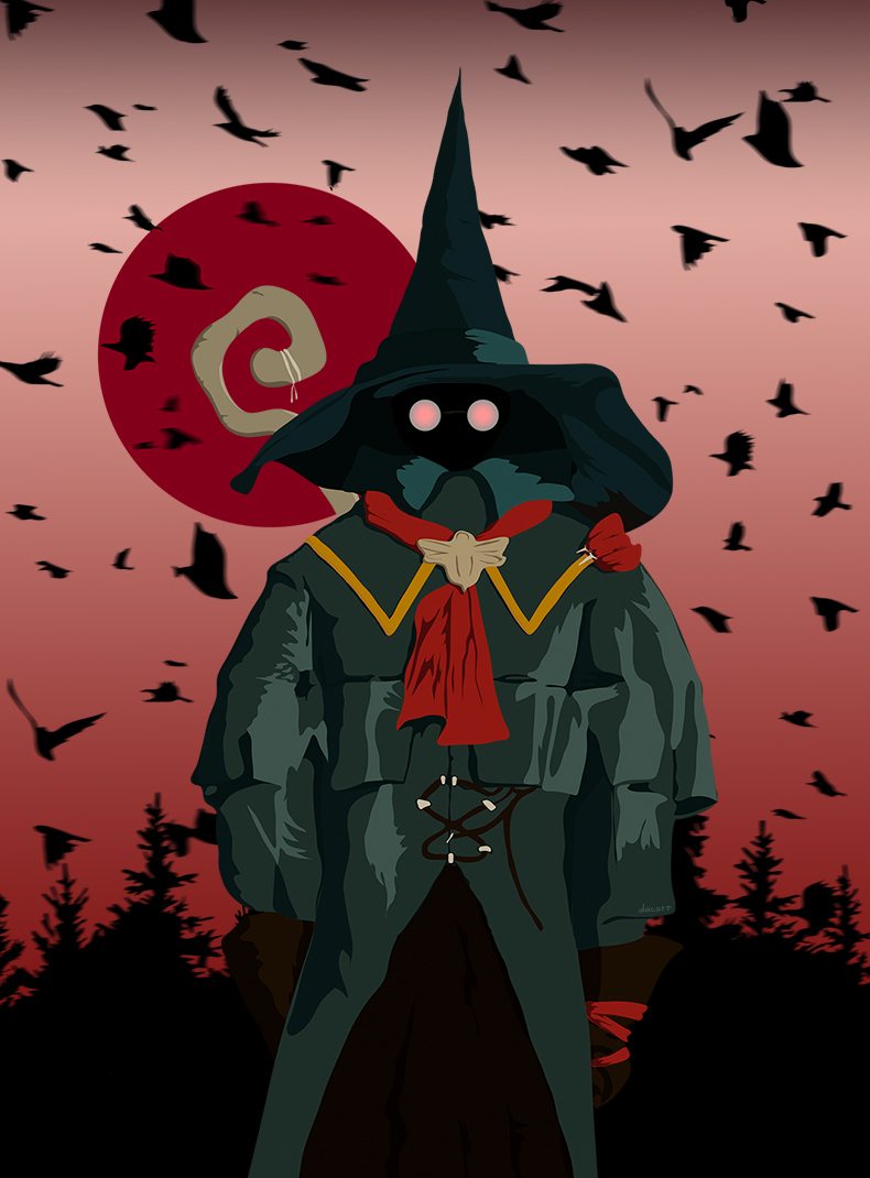 forest ranger - My, Vector, Illustrations, Drawing, Witch