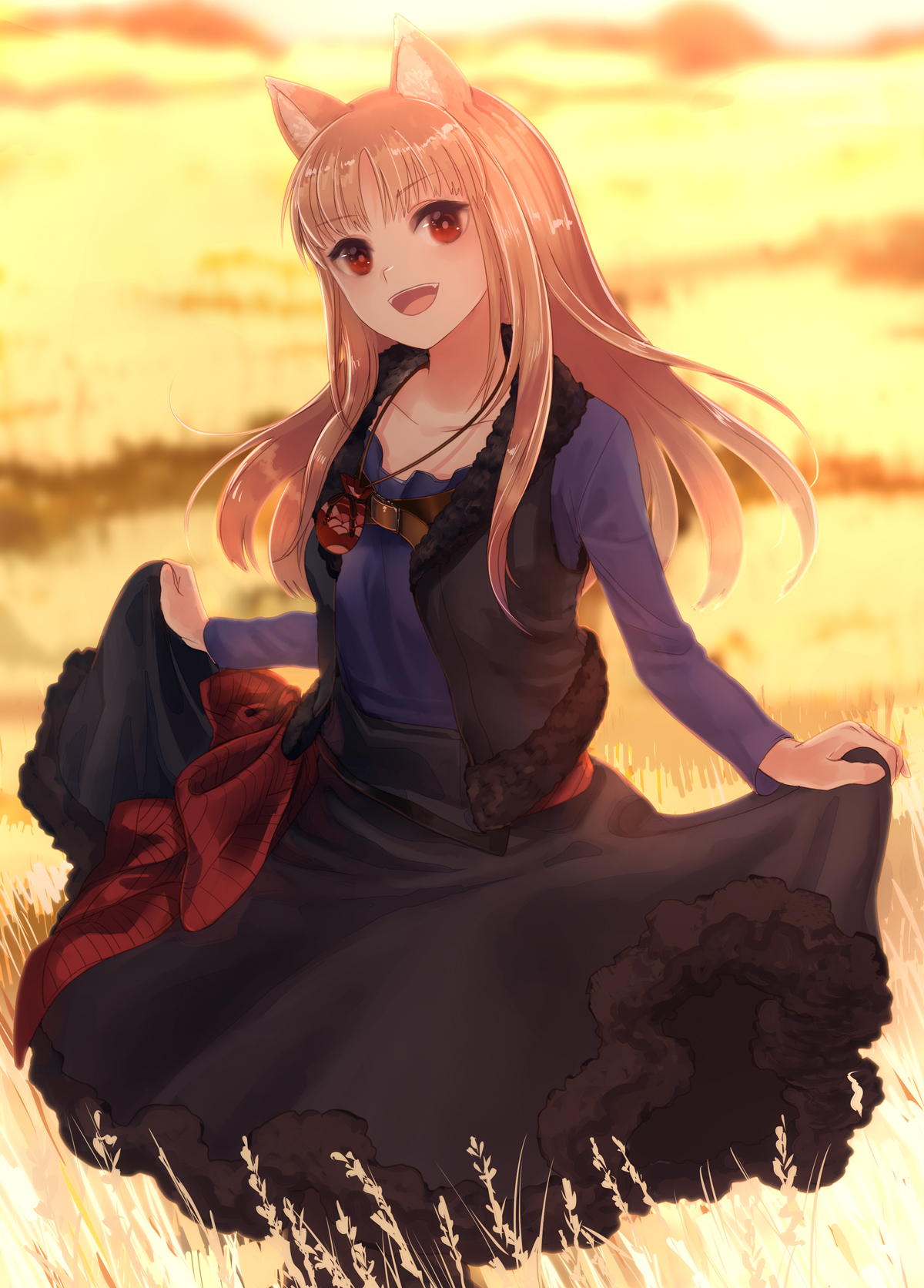 Horo/Holo - Anime Art, Аниме, Волчица и пряности, Horo Holo, Holo