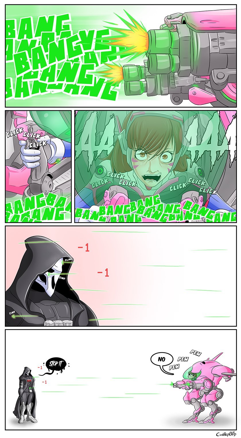 ticklish - Overwatch, Dva, Reaper