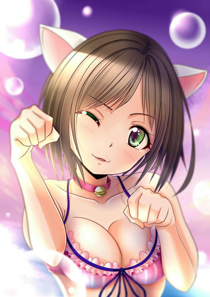 Nyayay... :3 - Anime, Art, Anime art, Neko, Longpost