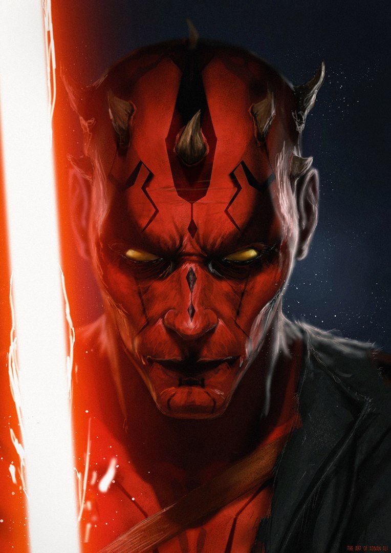 Darth Maul - Арт, Дарт Мол, Adnanali, Световой меч, Те самые рога