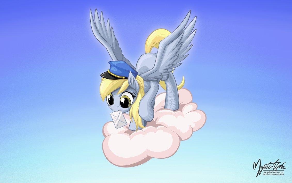 Derpy's Cloud Mail - My Little Pony, PonyArt, Derpy Hooves, Mysticalpha