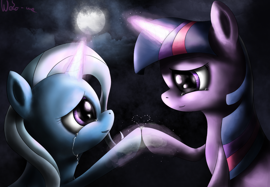 I forgive you - My little pony, PonyArt, Twilight sparkle, , Trixie, Neko-Me