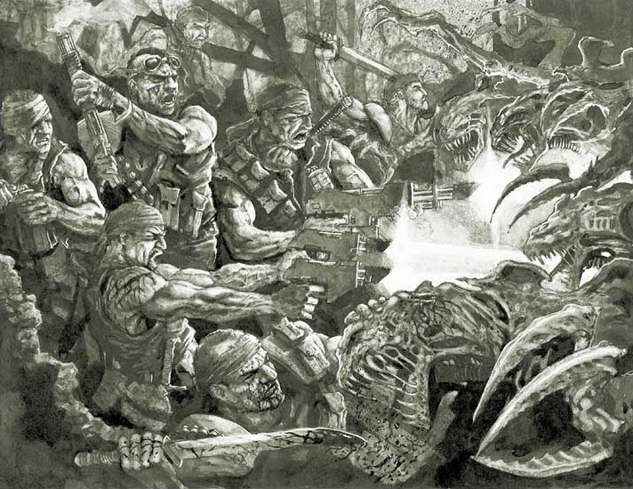 Сыны Катачана - Catachan Jungle Warriors, Wh Art, Warhammer 40k, Old Warhammer, Имперская гвардия, Длиннопост