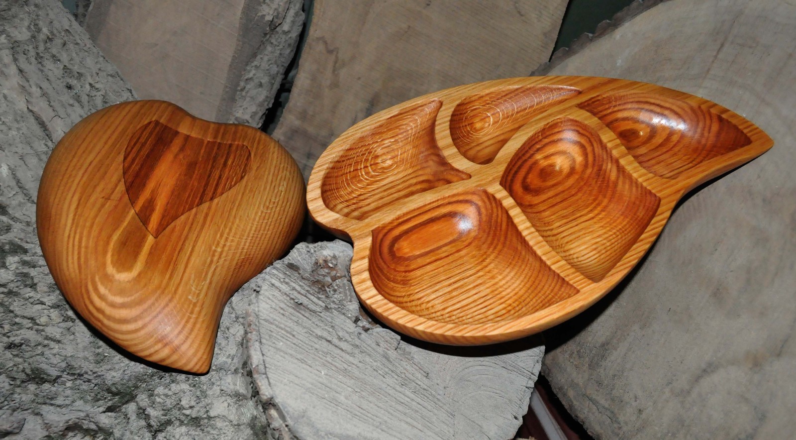 Canadian oak plates - My, Plate, Tableware, Oak, Tree, Longpost