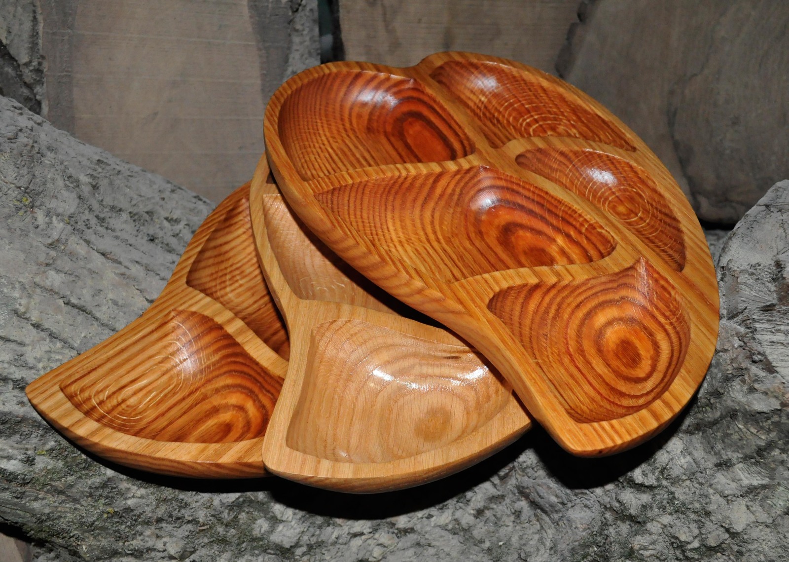 Canadian oak plates - My, Plate, Tableware, Oak, Tree, Longpost