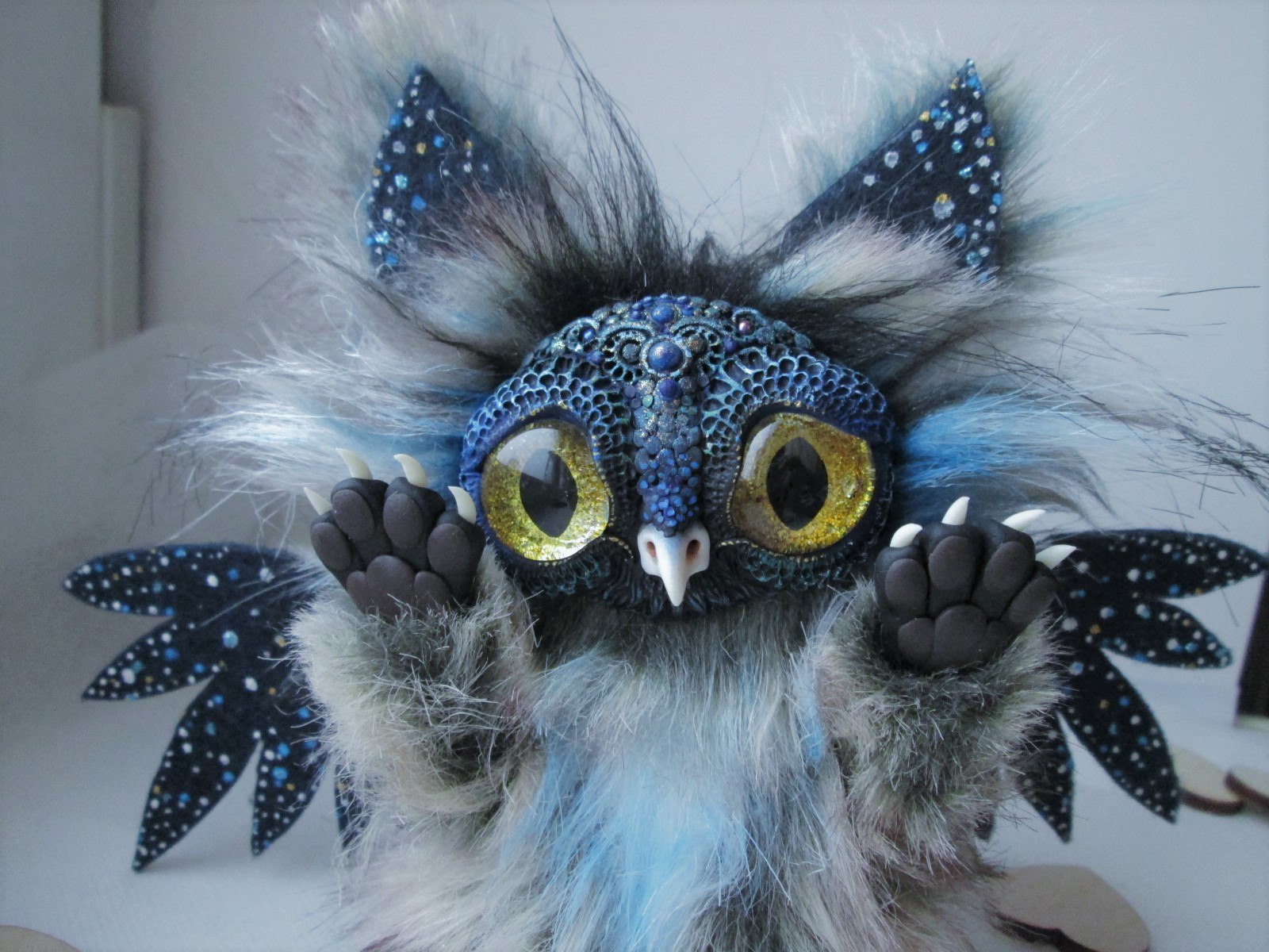 Owl Cat - My, Author's toy, Owl, , cat