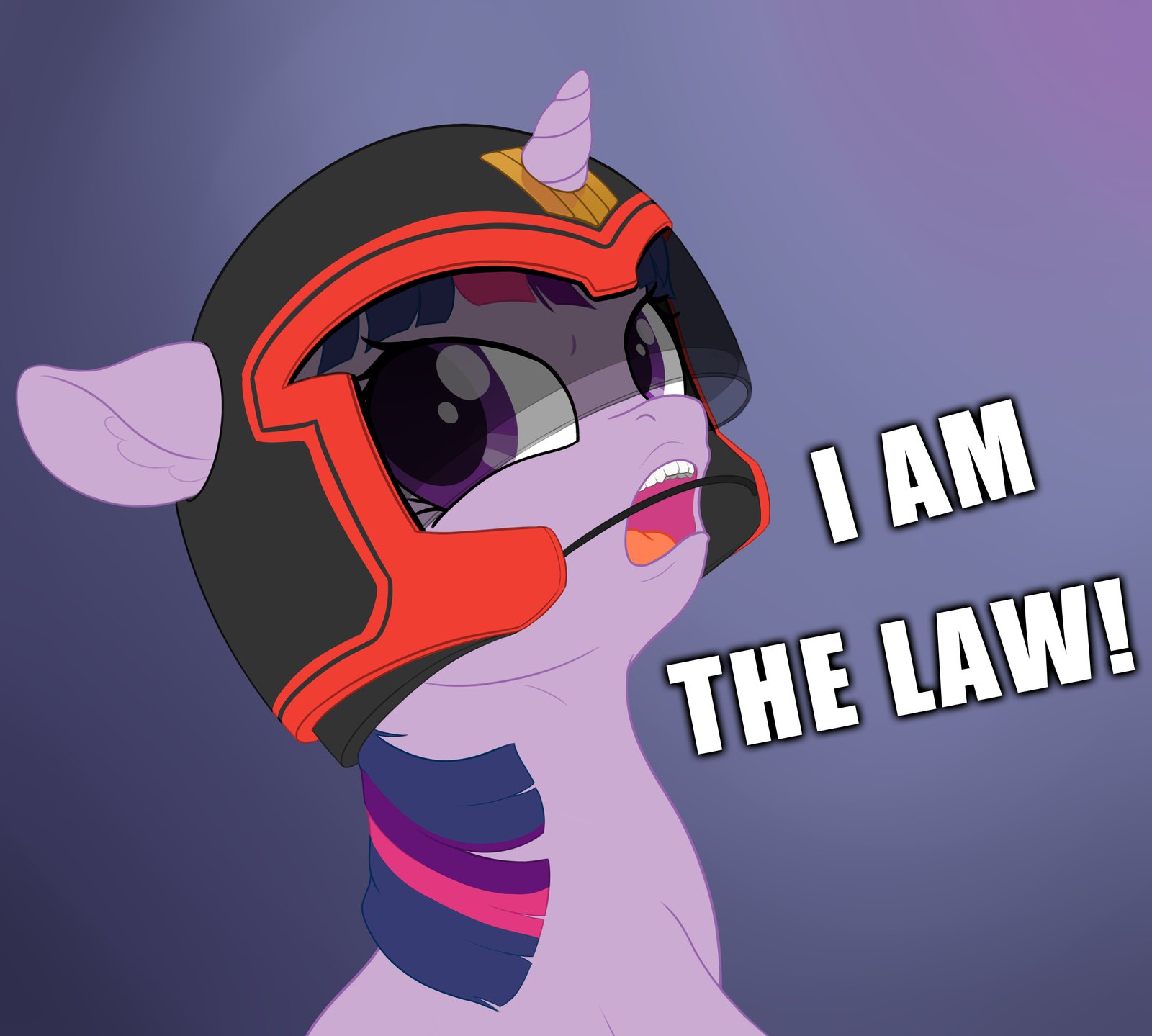 I am the law! - My little pony, Twilight sparkle, Judge Dredd