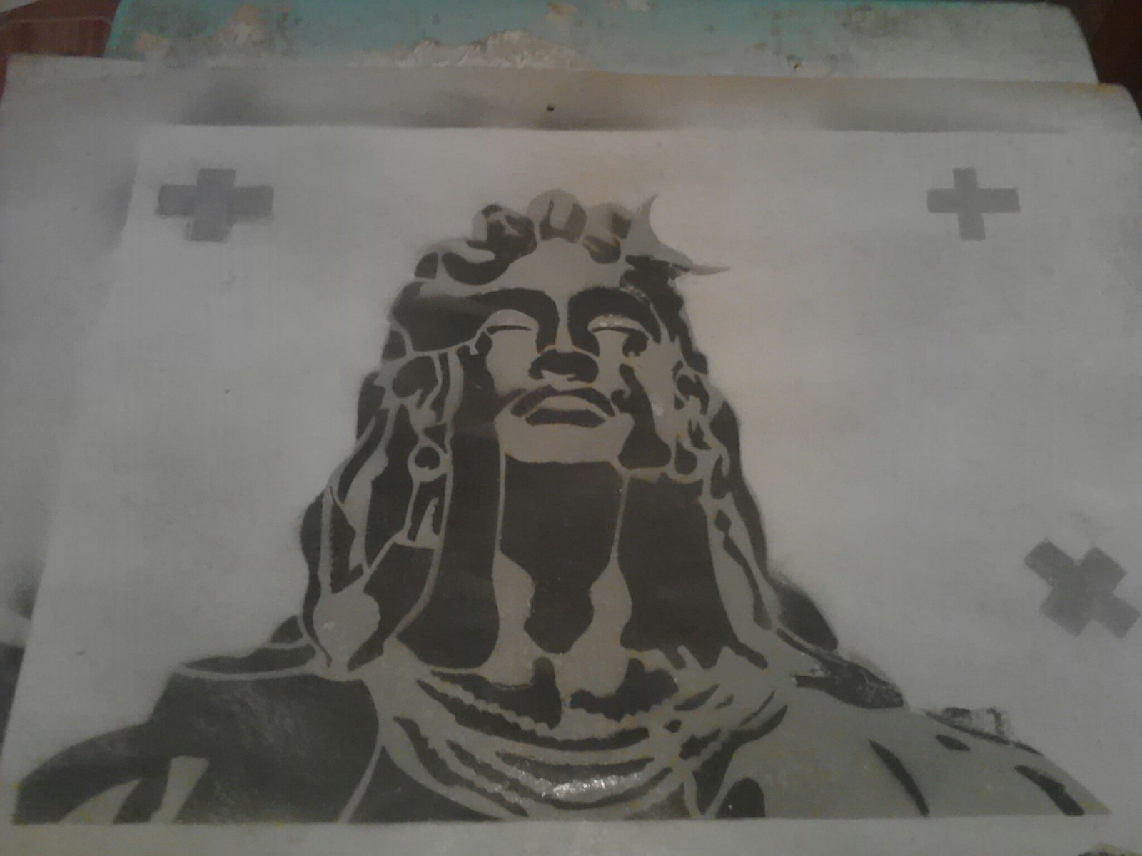 Pop-art Shiva или мужские раскраски - Моё, Трафарет, Stencil Art, Стрит-Арт, Ангарск, Дальтонизм, Длиннопост