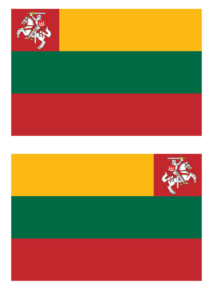 Flag of Lithuania on the way to the formation of Lithuanian statehood - Lithuania, Flag, Vexillology, Interesting, Republic of Belarus, Погоня, Longpost