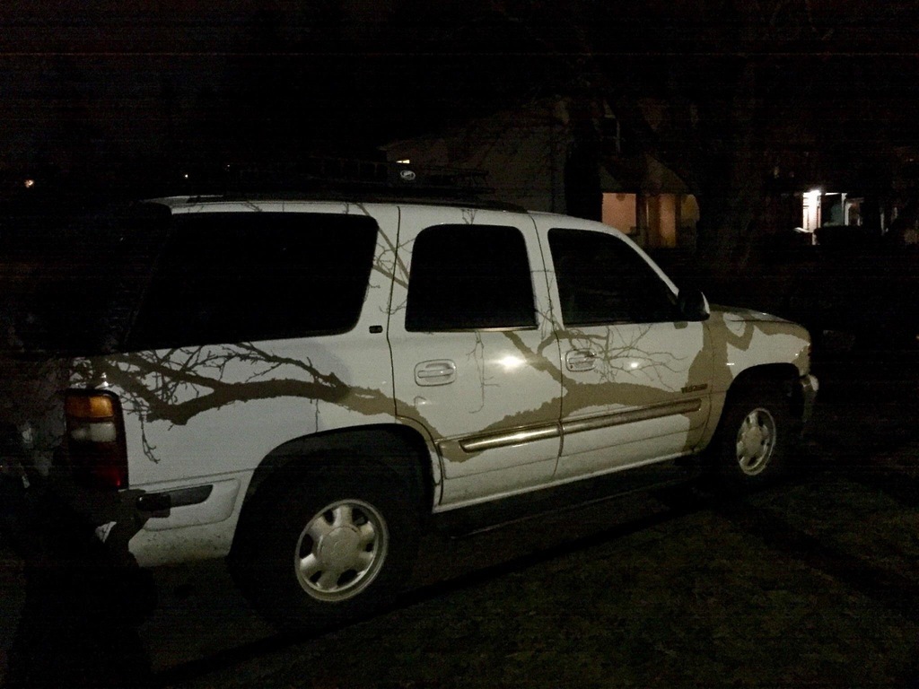 Funny airbrush I thought - The photo, Car, Shadow