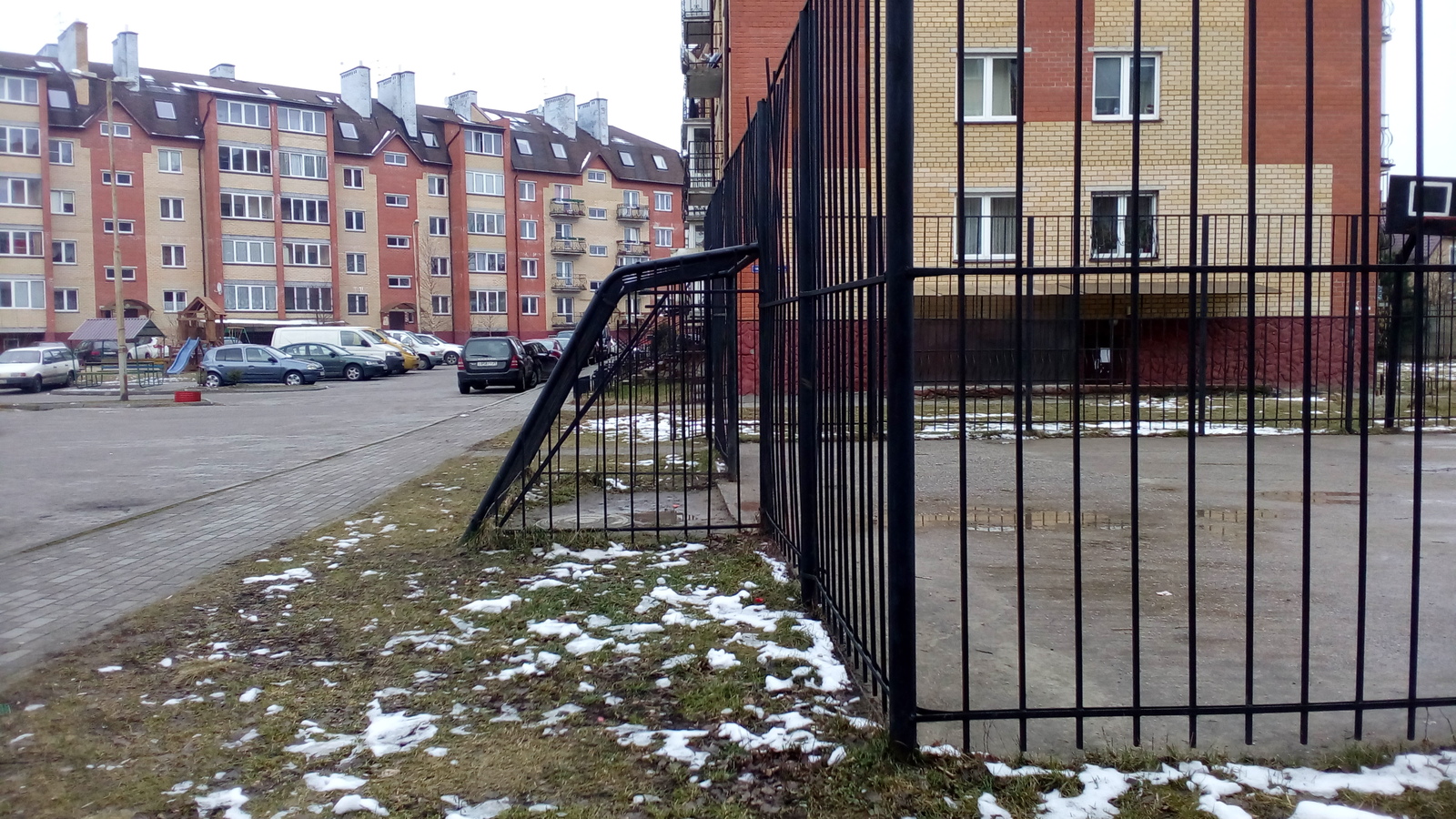 When they got to peel on cars and windows. - Football, Gates, Net, Children, Yard football