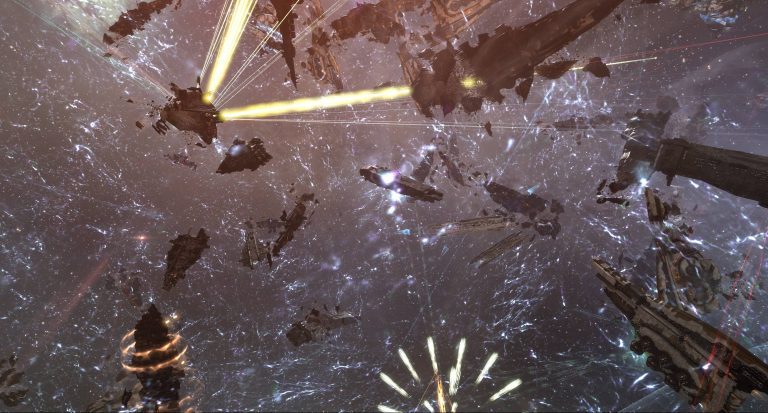 Catch: Big fight in EVE Online - Eve Online, Longpost, Video, Computer games, 