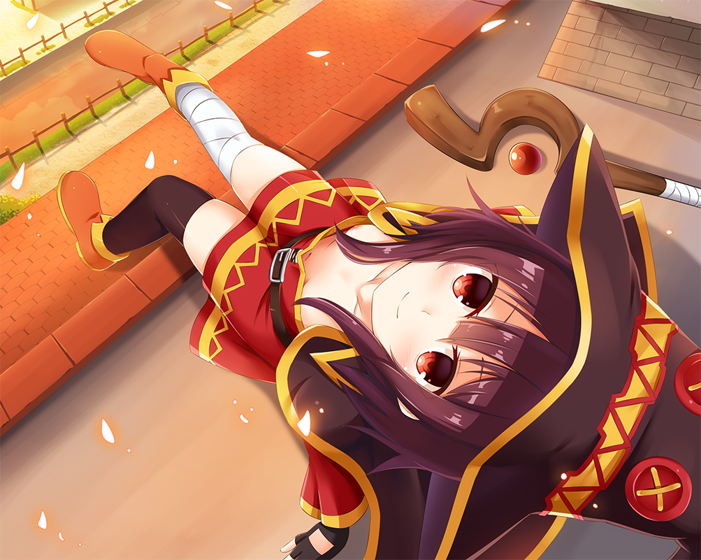 KonoSuba. Megumin / Мэгумин. Anime Art. - Аниме, Ранобэ, Арт, Konosuba, Megumin, Мэгумин, Anime Art, Длиннопост