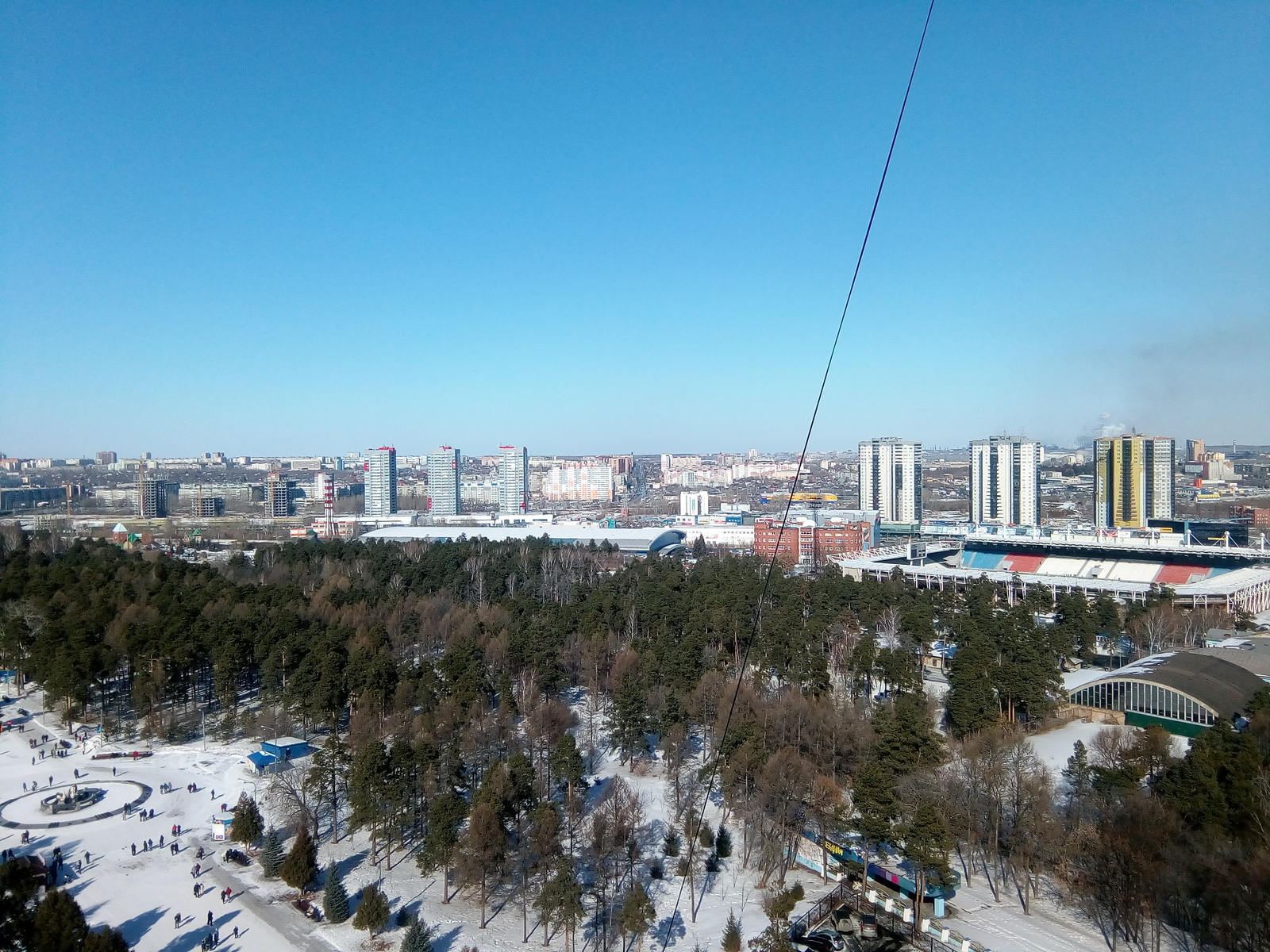 Chelyabinsk from a height of 16 floors - My, Chelyabinsk, 16 floor, Town