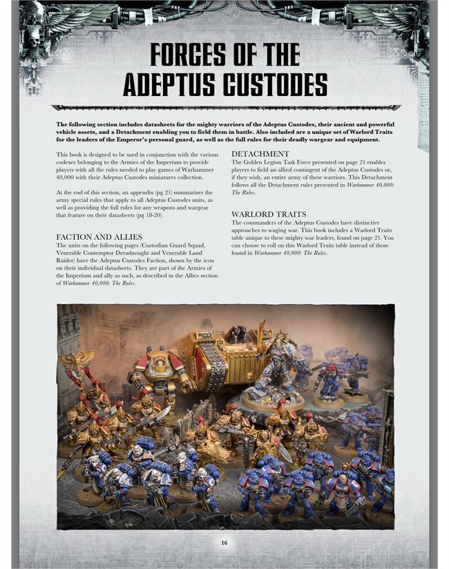 While Forge World is releasing normal Custodians, GW are releasing this - Warhammer 40k, Wh News, Adeptus Custodes, Codex, Longpost