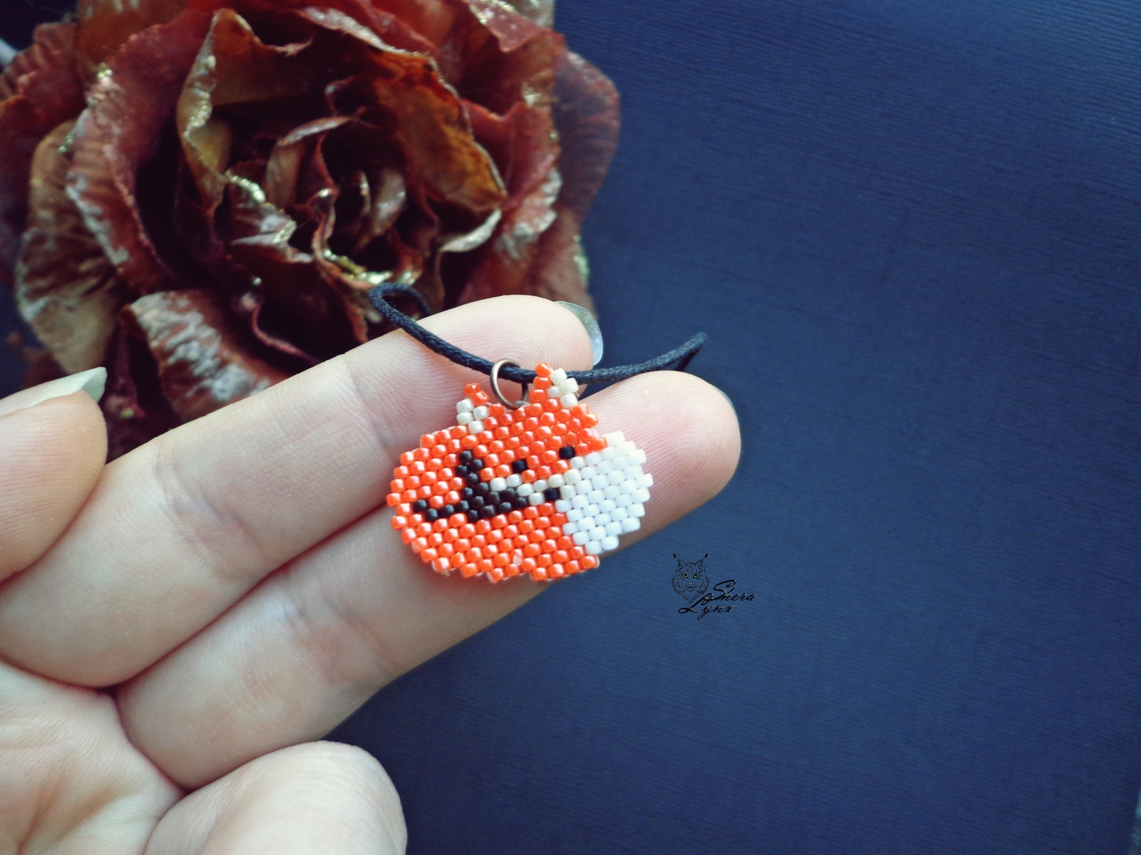 Fox red post - My, Beads, Handmade, Needlework, Decoration, Pendant, Fox, Redheads, Friday tag is mine, Longpost