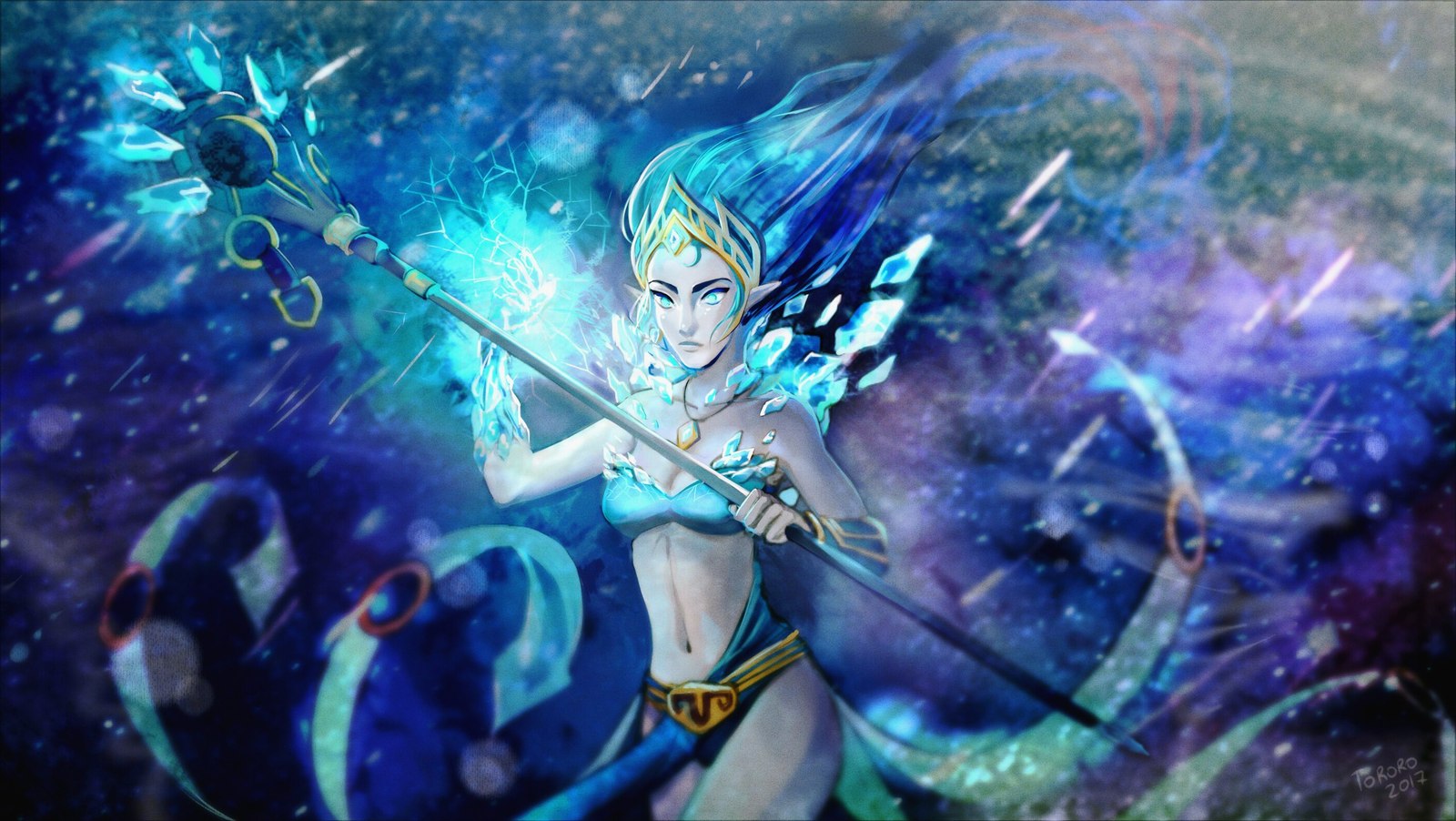 Snow Queen Zhanna - My, League of legends, Art, Games, Jeanne