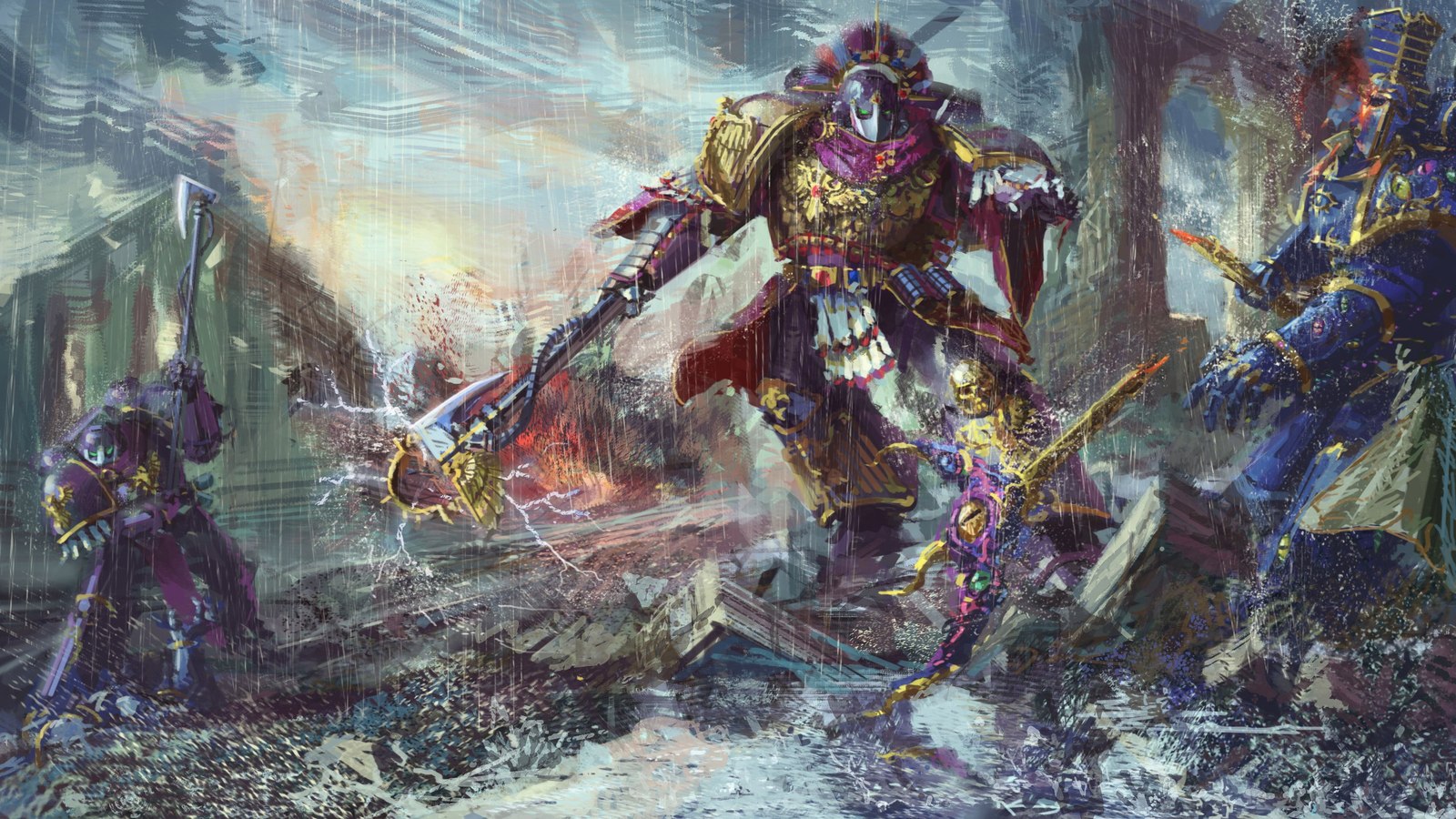 Emperor's Children vs Thousand Sons. - Warhammer 40k, Emperor`s Children, Thousand Sons, Wh Art