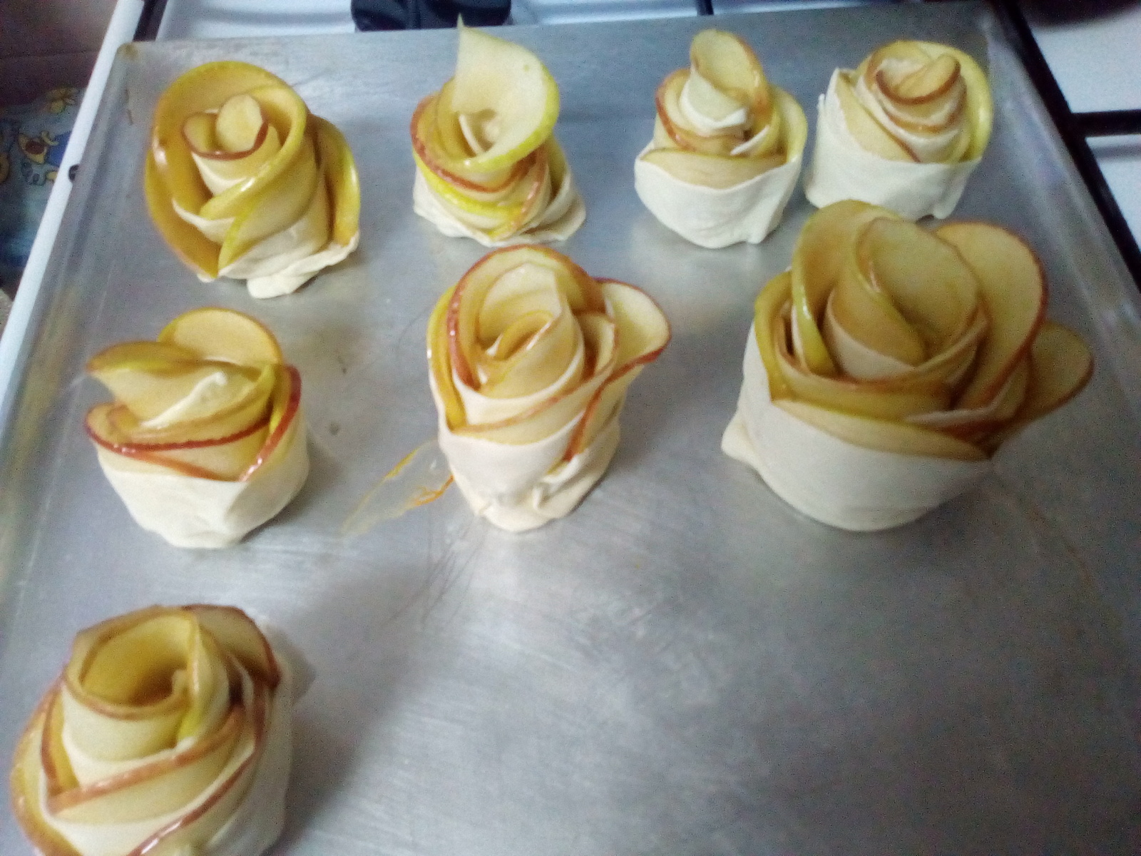 Apple Roses - My, Bakery products, My, Longpost, Cooking, Recipe