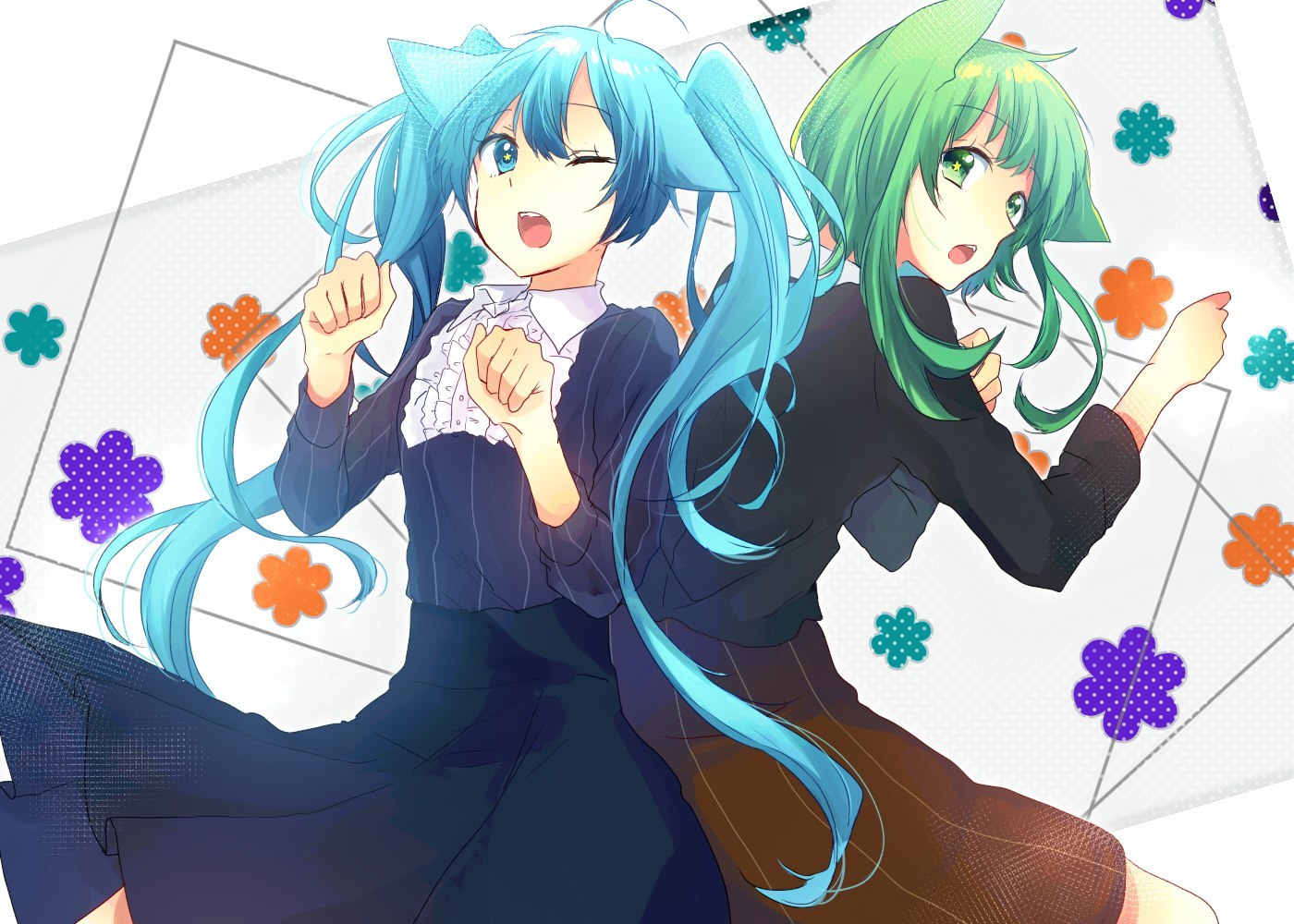 Vocaloids - Anime, Vocaloid, Hatsune Miku, Anime art, Gumi megpoid, Longpost