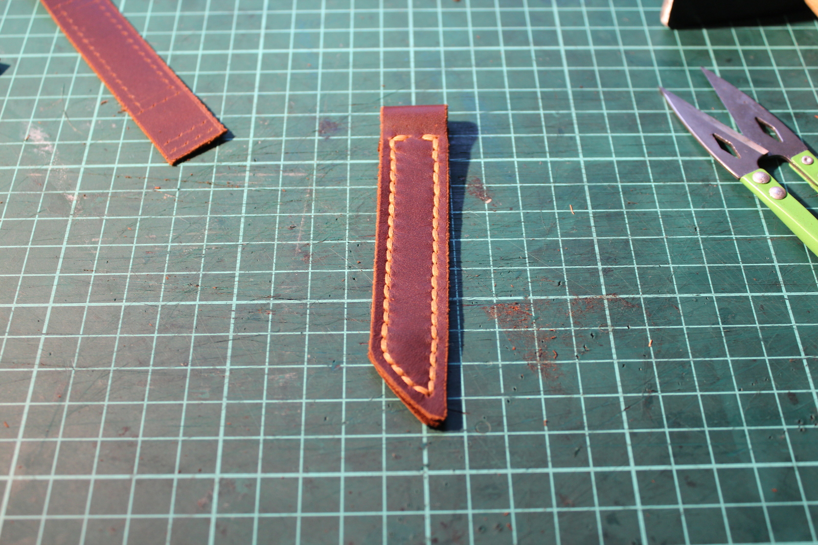 How do I make a watch strap? With my own hands) - My, Leather, Longpost, My, Strap